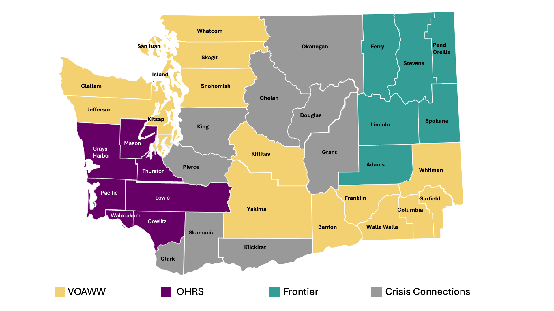 Map of contact hubs