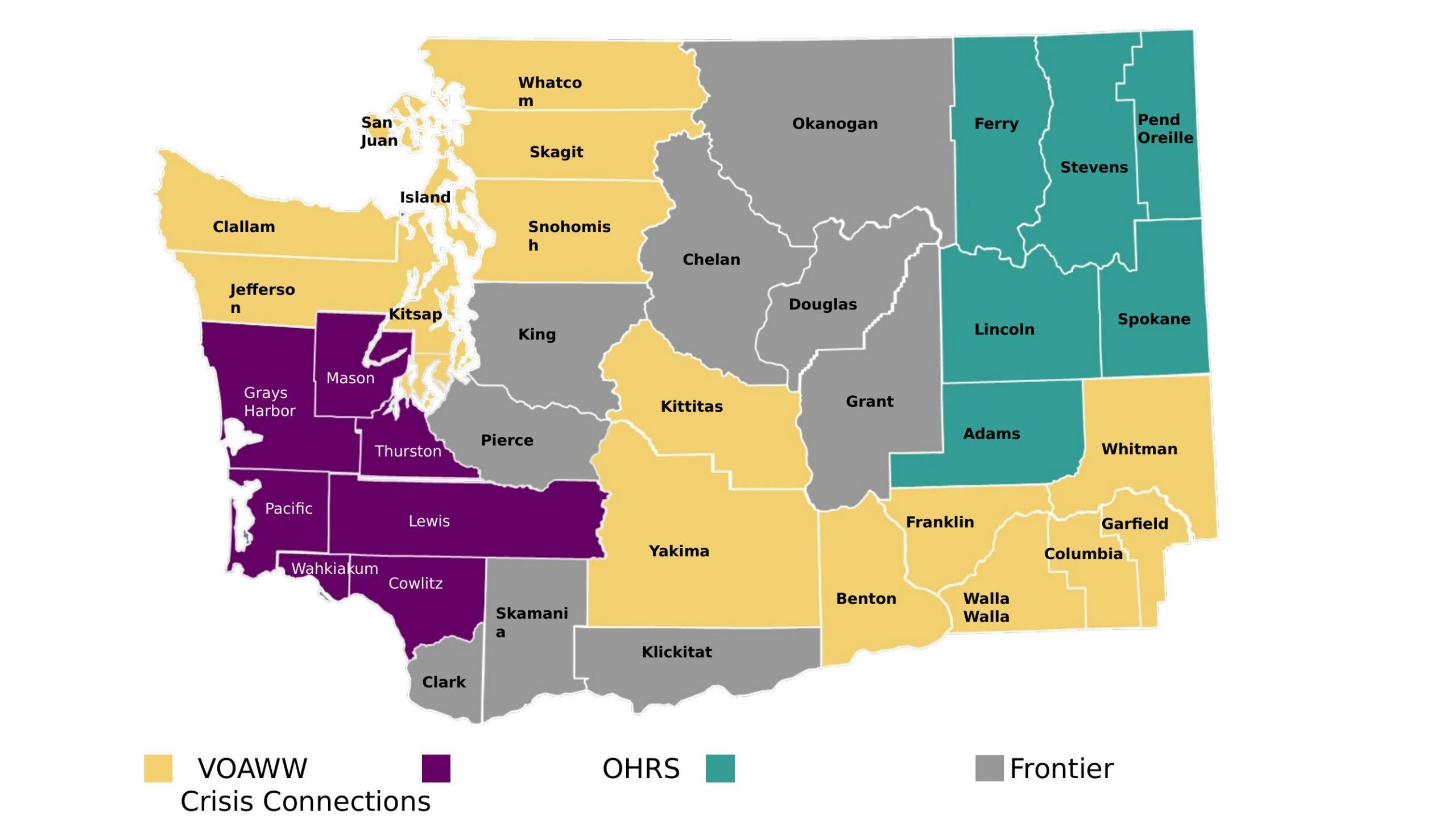 Map of contact hubs